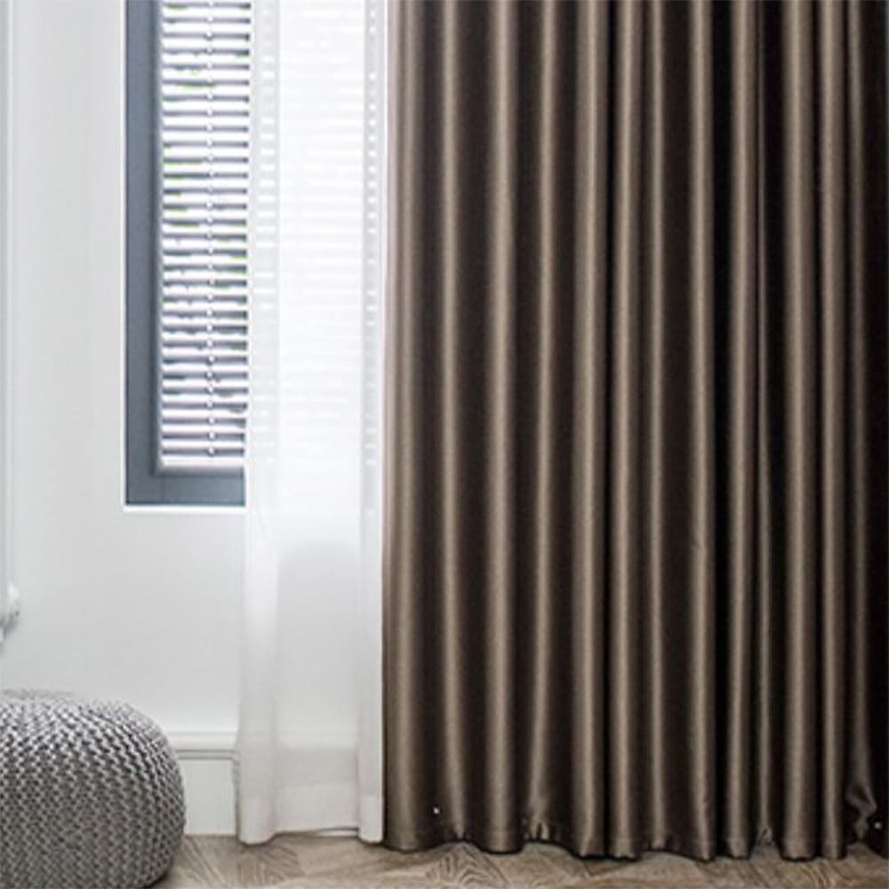 Rich Taupe Elegance Balloon Shade Blackout Curtains