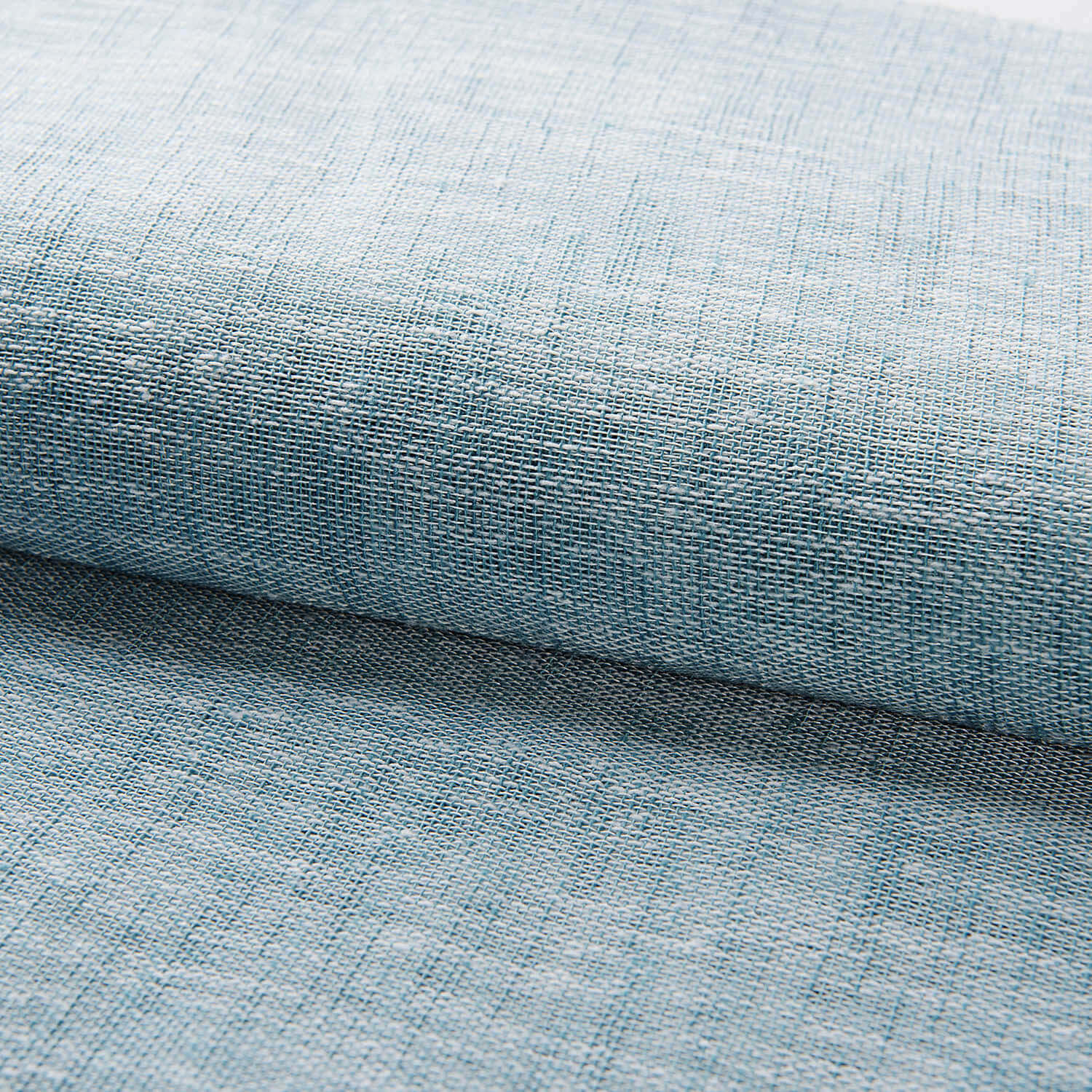 teal Linen sheer bedroom curtains