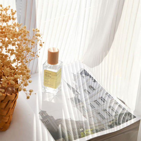 Organ White Vertical Striped Blinds Sheer Curtains