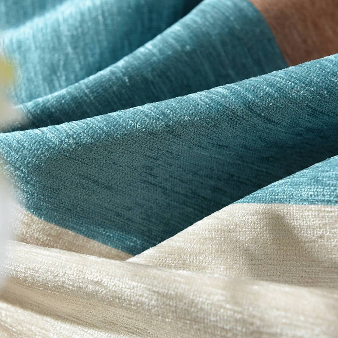 blue brown beige striped cushion case pillow cover for sale