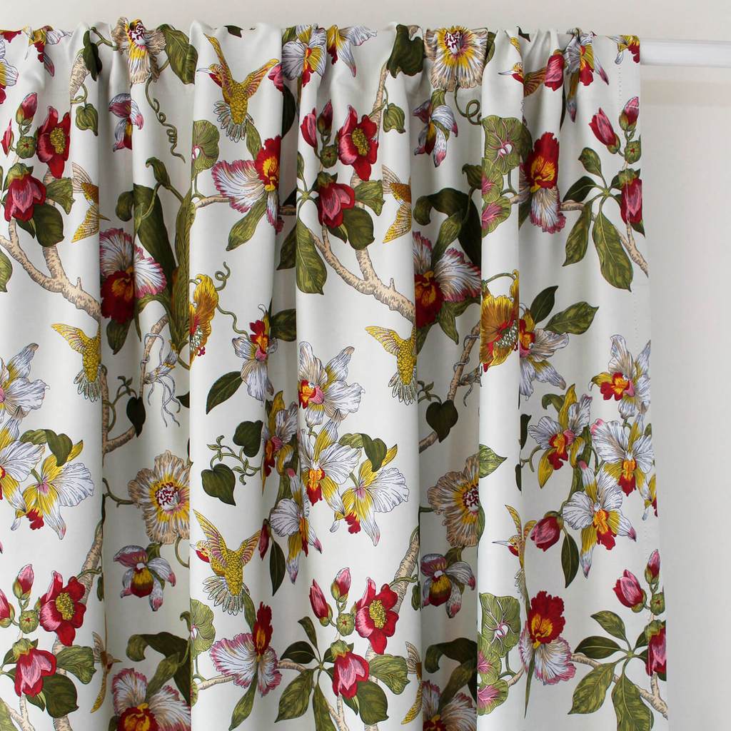 floral curtain panels custom drapes bird kitchen curtains online