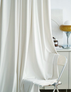 Luxurious Royal Pearl White Velvet Curtains and Drapes
