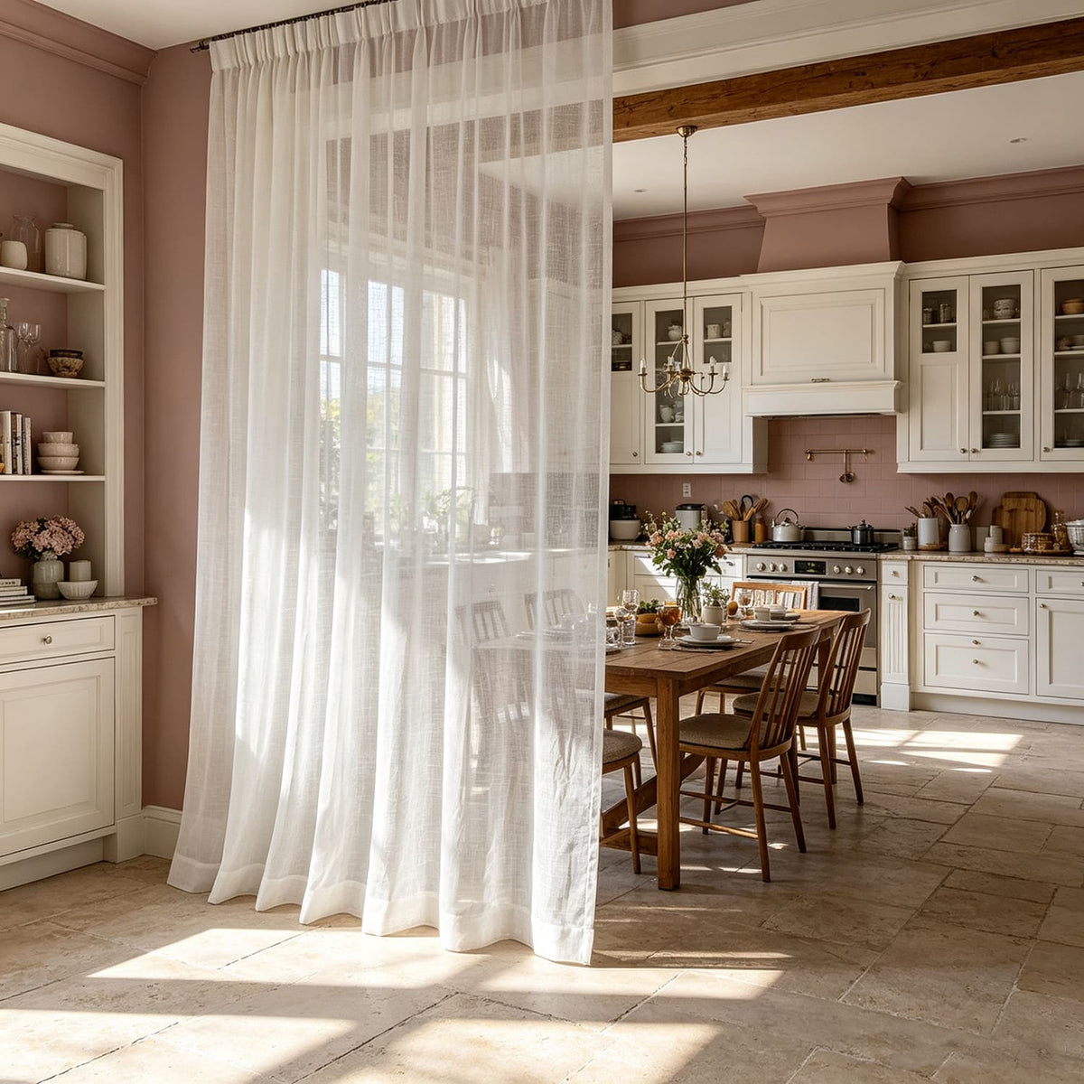 Airy White Textured Cross‑Hatch Sheer Voile Curtains Minimalist Transitional Decor