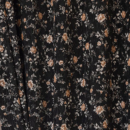Pastoral Romance Double-Sided Small Floral Jacquard Chenille Drapes