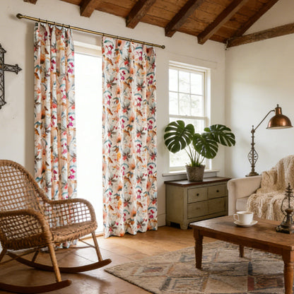 Brilliant Flowers Curtains Song of Summer Living Room Drapes 2 Panels