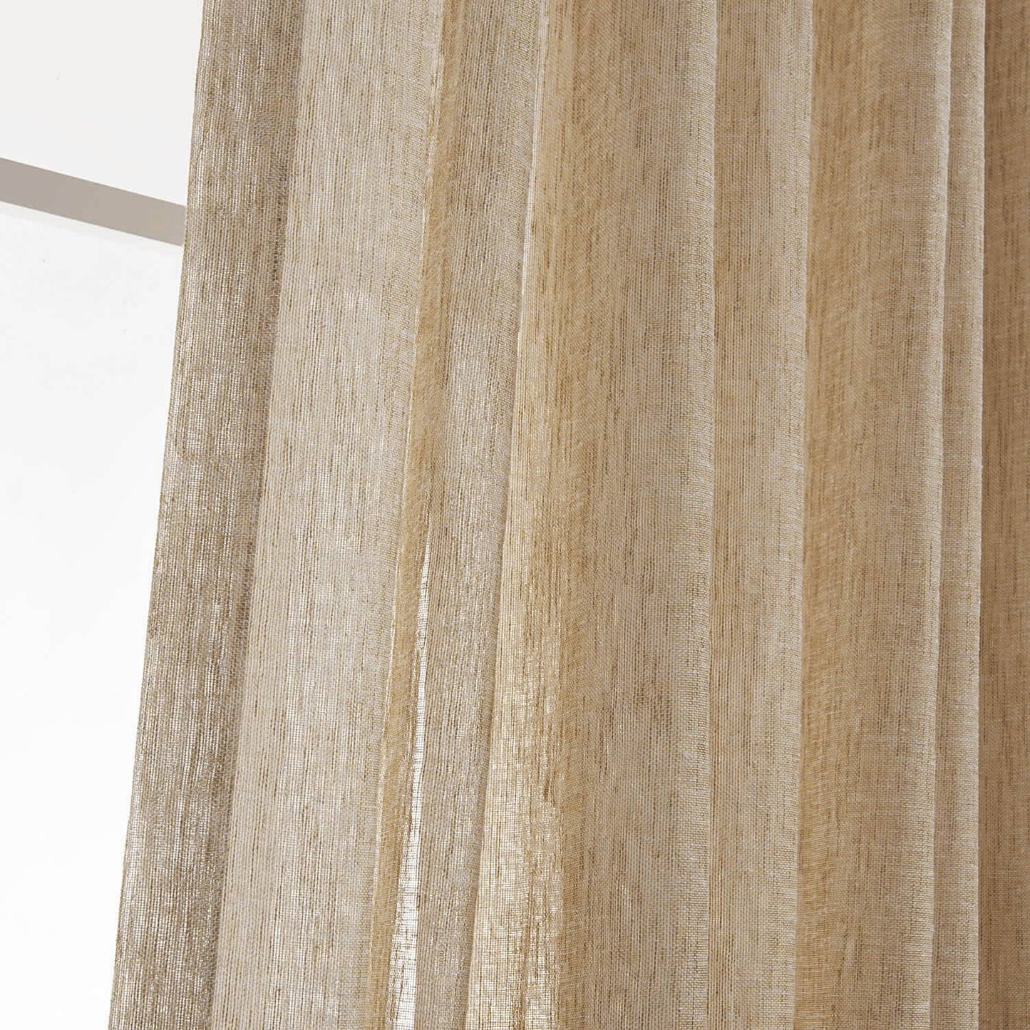 cheap tan sheer curtains with grommets