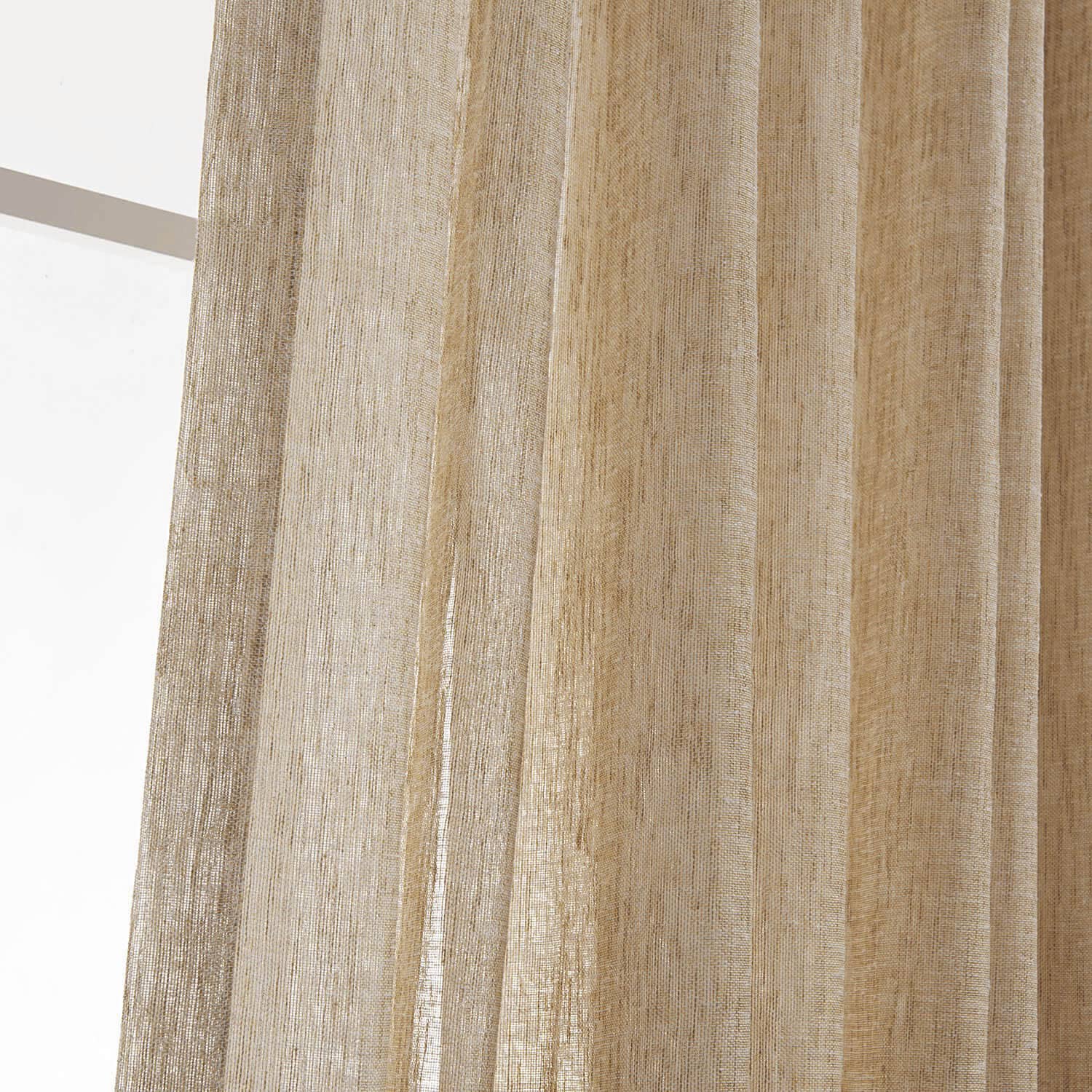 cheap tan sheer curtains with grommets