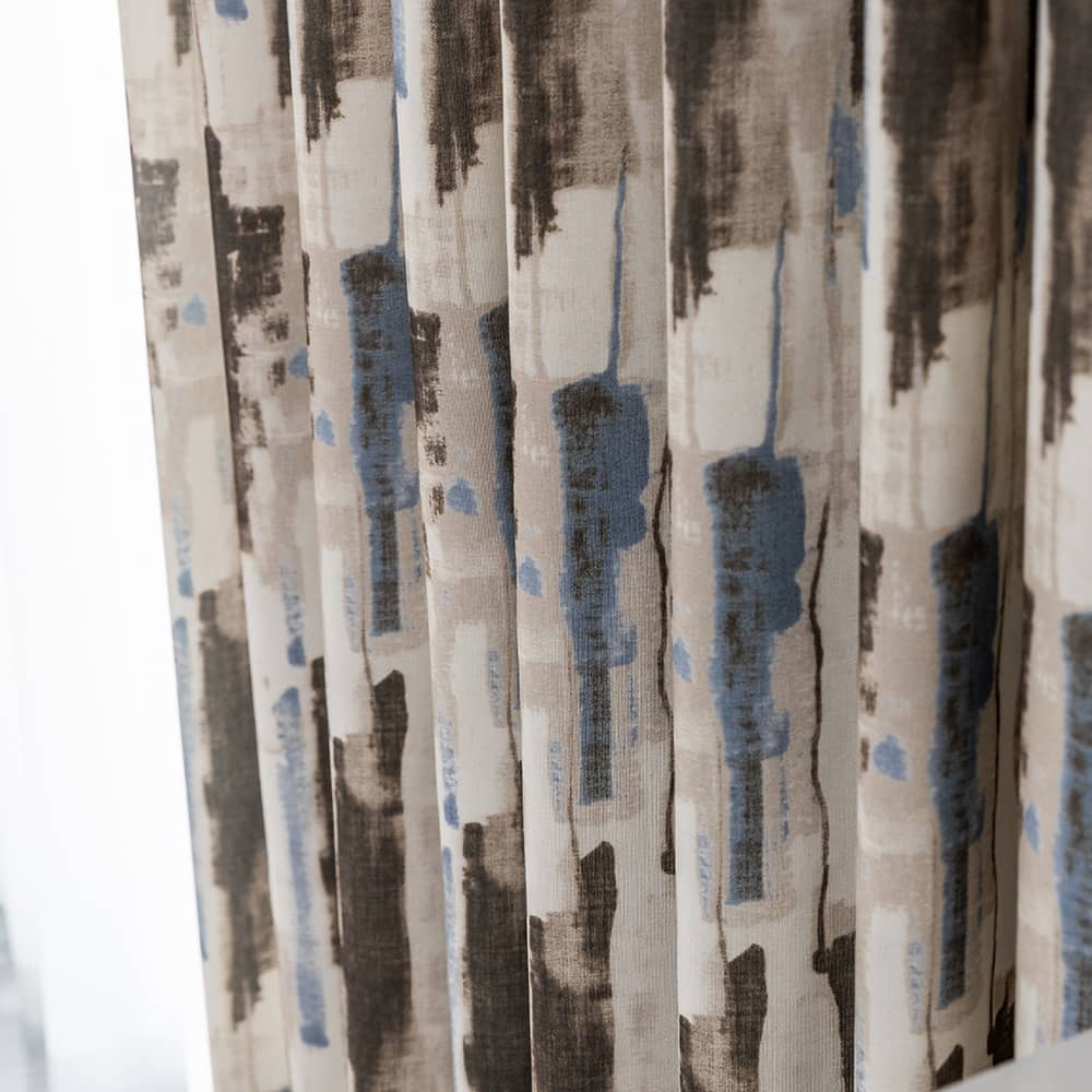 contemporary striped polyester curtain panels designer bedroom drapes