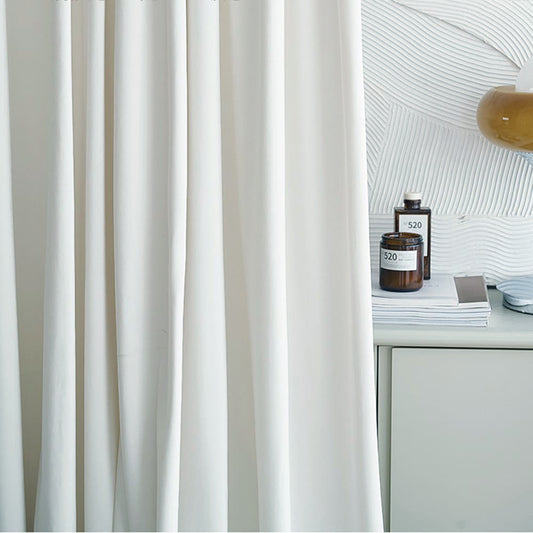 Luxurious Royal Pearl White Velvet Curtains and Drapes