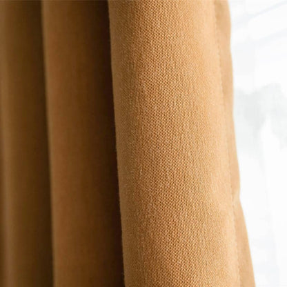 Rideaux assombrissants en lin et coton Orange, pour chambre à coucher, draperies d'érable d'automne, 2 panneaux