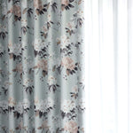 elegant greeny flower dining room divider curtain panels ceiling drapes