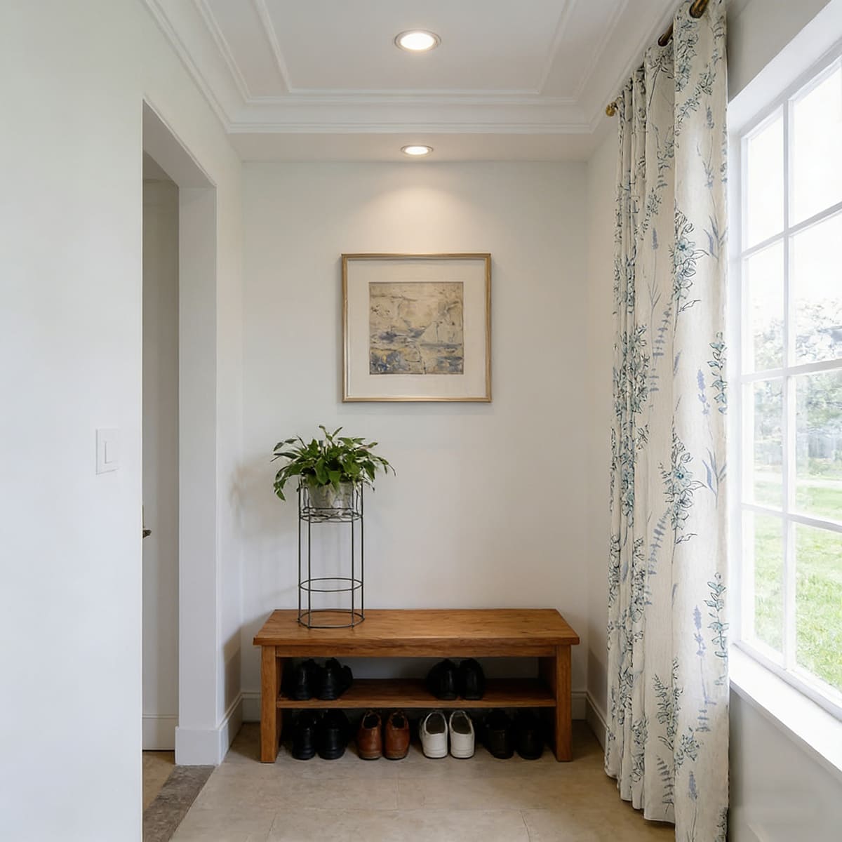 Teal Blue Sage Curtains Natural Linen Blend Drapes