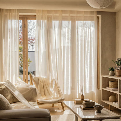 Diamond Sparkle Sheer Curtains Sheer French Luxury 2 Panels