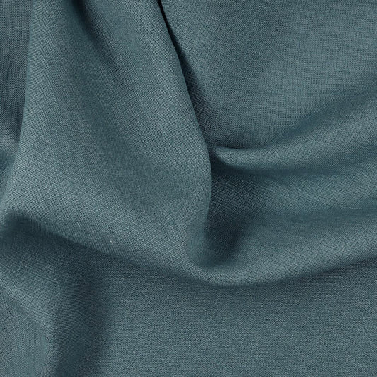 Steel Blue Slate Gray Natural Linen Cushion case Pillow Cover 1 set of 2 Pillow Cases