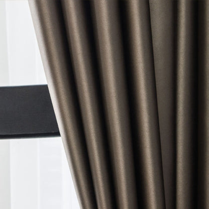 Rich Taupe Elegance Balloon Shade Blackout Curtains
