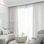 Luxurious Royal Pearl White Velvet Curtains and Drapes