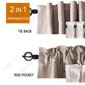 Tie back and rod pocket
