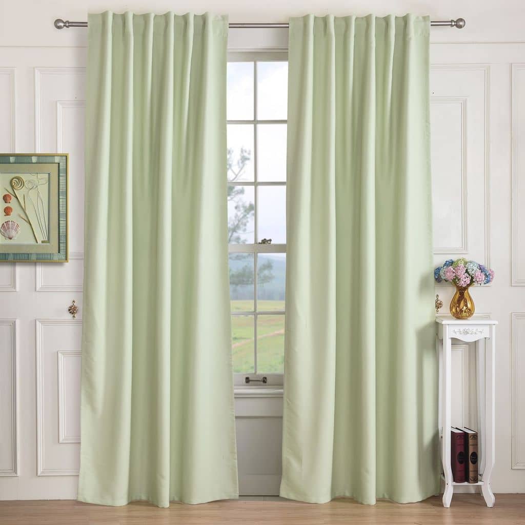 beautiful light green window drapes living room darkening curtains for sale