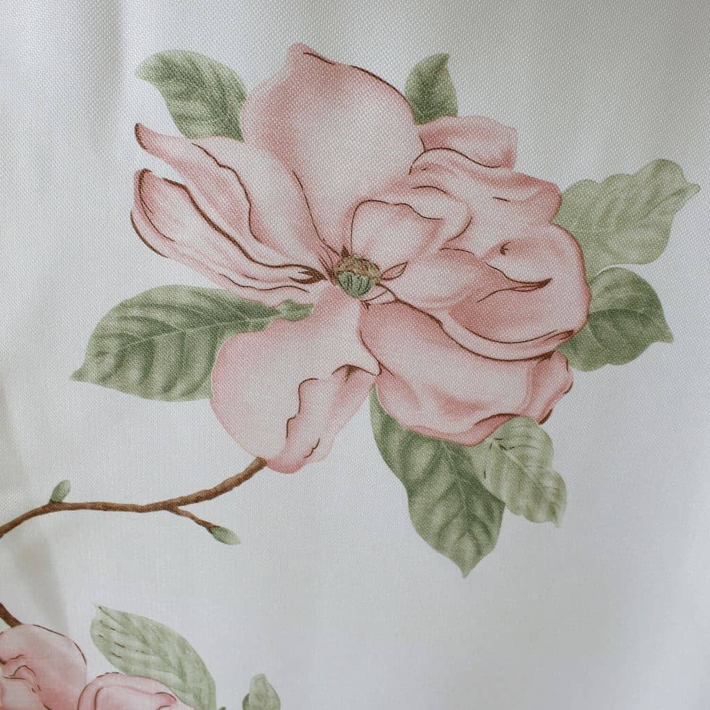 beautiful pink flower kitchen light blocking curtains pinch pleat drapes