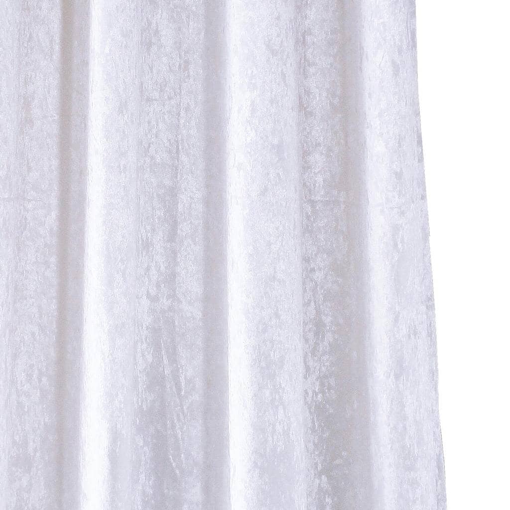 beautiful white velvet dining room divider curtain panels ceiling drapes