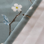 White Plum Curtains for Living Room Decro Blue Drapes 2 Panels - Anady Top Space Design