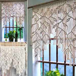 Boho Woven Wall Curtains  Handmade Bohemian Decor Doorway  Closet Wedding Backdrop Arch Bedroom Living Room Apartment