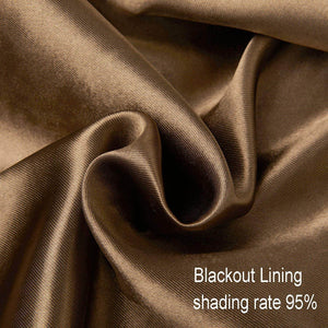 brown blackout curtain liner