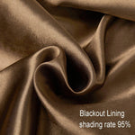 brown curtain lining