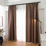 brown linen pinch pleat drapes living room darkening curtains for sale