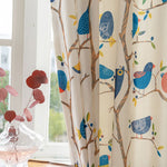 Colorful Owl Curtains for Kids Living Room Drapes 2 Panels