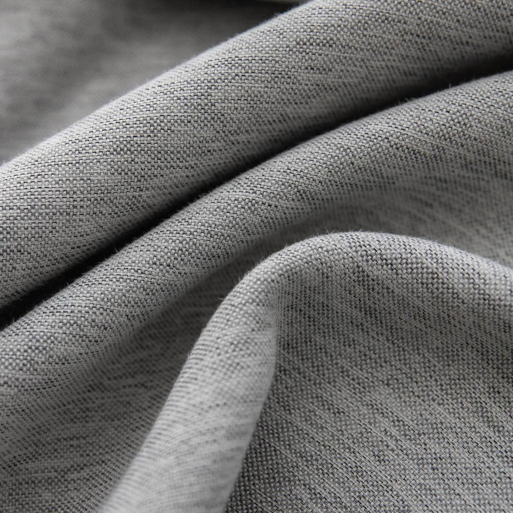 cool grey kitchen curtains grommet cotton linen sliding door drapes
