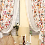 Brilliant Flowers Curtains Song of Summer Living Room Drapes 2 Panels