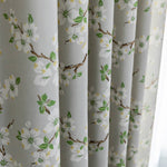 White Small Flower Curtains Country Fashion Drapes
