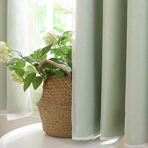 cute green thermal insulated curtains soundproof drapes for sliding glass doors