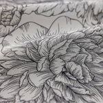 cute pencil sketch peony flower bedroom eclipse blackout curtains thermal drapes