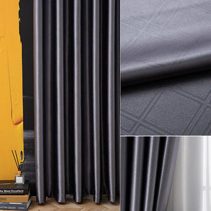 dark grey bedroom soundproof curtains blackout pinch pleat drapes for sale