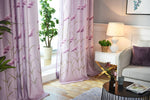 discount long purple patterned floor to ceiling curtains patio drapes