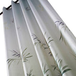 elegant grey leaf room divider curtain panel eyelet curtains for sale
