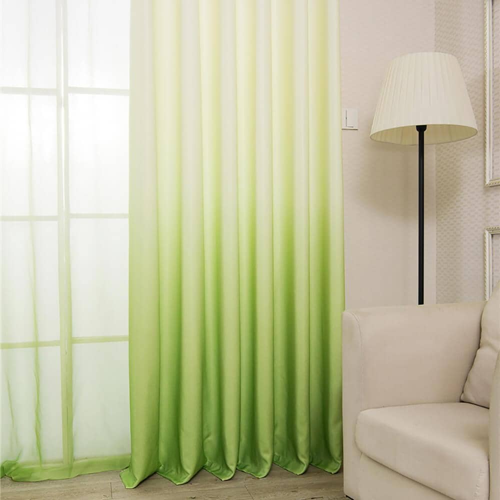 elegant lime green ombre kids bedroom curtains custom ceiling drapes