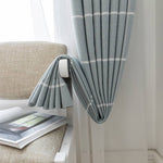 fancy gray check kitchen decorative curtains kids soundproof thermal insulated drapes