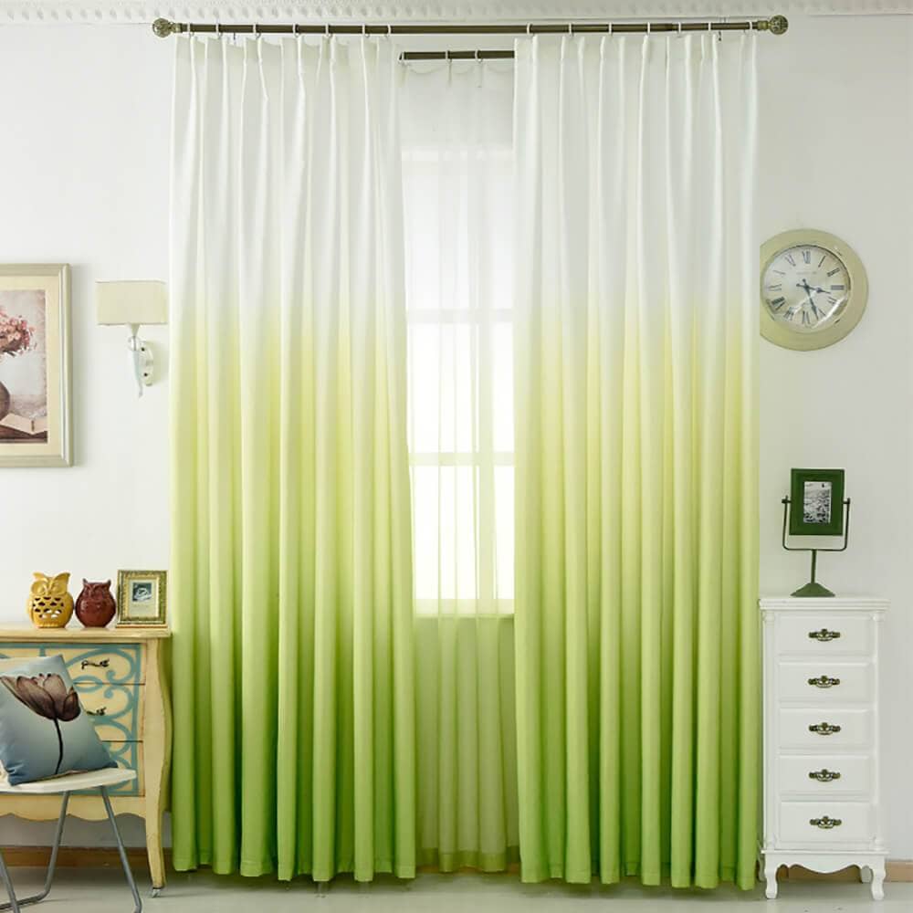 Lime shop green curtains