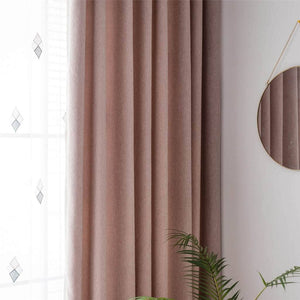fancy pink cotton linen dining room divider curtain panels ceiling drapes