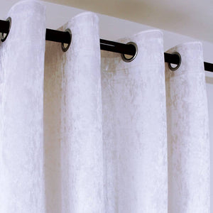 fancy white velvet bedroom eclipse blackout curtains grommet drapes for sale