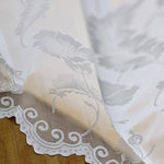 floral sheers white lace curtains kitchen tulle 