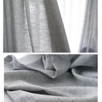 Gray curtains and drapes linen bedroom curtains for sale