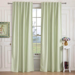 Room Darkening Thermal Insulated Blackout Curtains for Bedroom 2 Panels(Beige/Blue/Navy/Green) - Anady Top Space Design