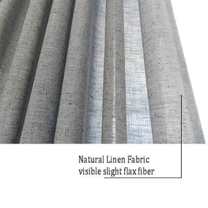 Grey curtain panels eyelet curtains natural linen drapes
