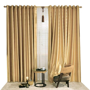 KoTing Gorgeous Gold Blackout Curtains Thermal Insulated Drapes for Bedroom