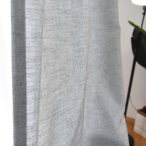 Linen curtain panels bedroom curtains grey drapes for sale