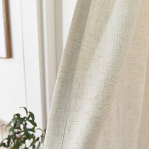 Natural Linen Curtains Drapes for Living Room 2 Panels - Anady Top Space Design